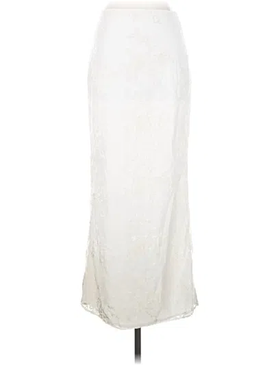 Pre-owned Meshki Formal Skirt In Ivory