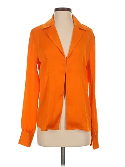 Pre-owned Meshki Long Sleeve Blouse In Orange