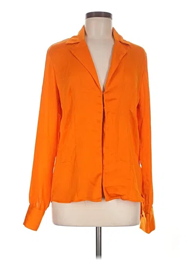 Pre-owned Meshki Long Sleeve Blouse In Orange