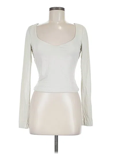 Pre-owned Meshki Long Sleeve T-shirt In Ivory