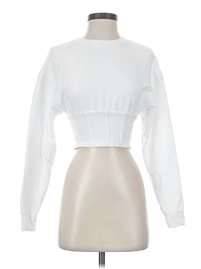 Pre-owned Meshki Long Sleeve T-shirt In Ivory