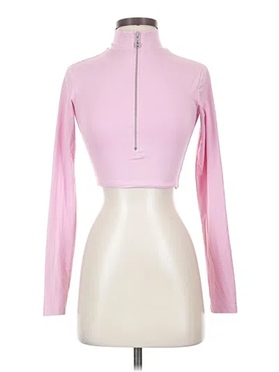 Pre-owned Meshki Long Sleeve Turtleneck In Pink