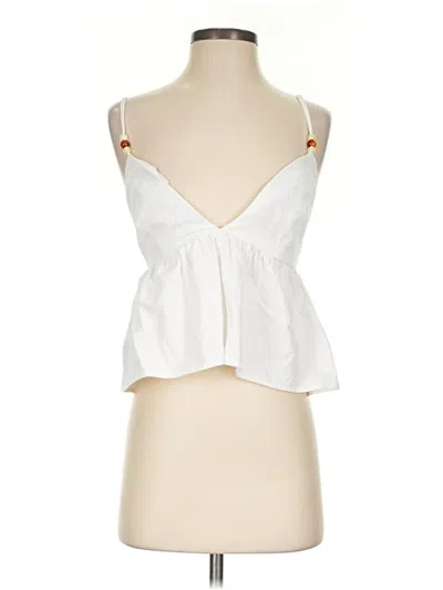 Pre-owned Meshki Sleeveless Blouse In White