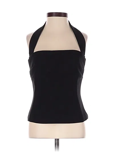 Pre-owned Meshki Sleeveless Top Black Halter Neckline Tops