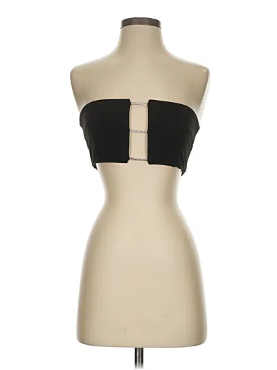 Pre-owned Meshki Sleeveless Top Black Strapless Neckline Tops