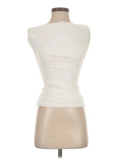 Pre-owned Meshki Sleeveless Top Ivory Strapless Neckline Tops
