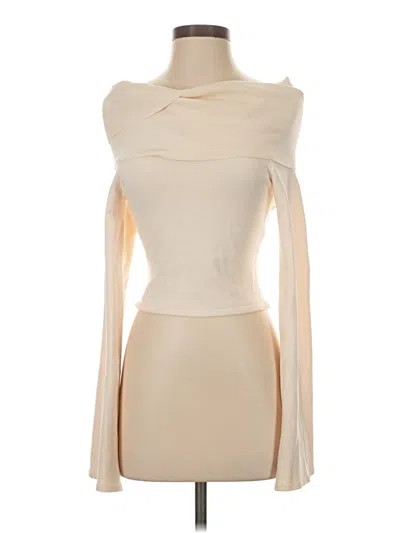 Pre-owned Meshki Sleeveless Top Ivory Strapless Neckline Tops In White