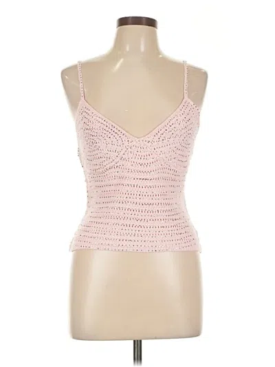 Pre-owned Meshki Sleeveless Top Pink Sweetheart Neckline Tops