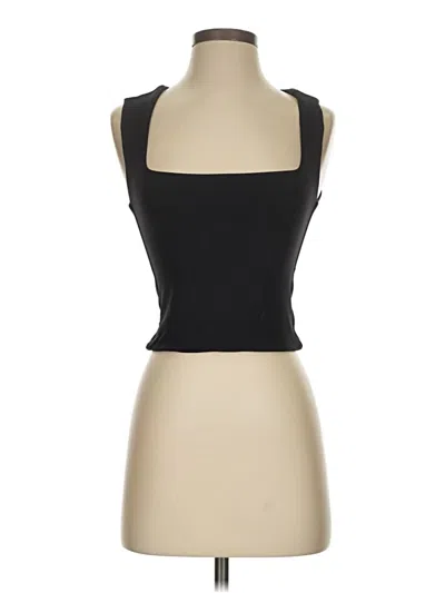 Pre-owned Meshki Tank Top Black Halter Neckline Tops