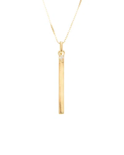 Meshmerise 0.02 Ct. Tw. Diamond 18k Gold Over Silver Necklace