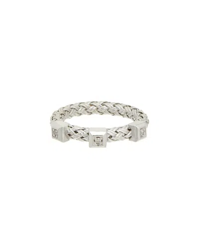 Meshmerise 0.03 Ct. Tw. Diamond 18k Gold Over Silver Ring