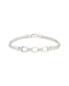 Meshmerise 0.06 Ct. Tw. Diamond 18k Gold Over Silver Bangle Bracelet