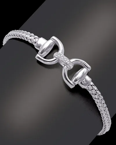 Meshmerise 0.1 Ct. Tw. Diamond Bangle In Transparent