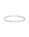 Meshmerise 0.10 Ct. Tw. Diamond 18k Gold Over Silver Bangle Bracelet