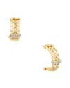 Meshmerise 0.12 Ct. Tw. Diamond 18k Gold Over Silver Earring