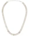 Meshmerise 0.15 Ct. Tw. Diamond 18k Gold Over Silver Necklace