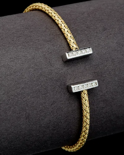 Meshmerise 0.15 Ct. Tw. Diamond Cuff In Gold