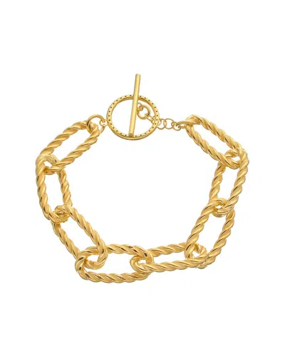 Meshmerise 0.20 Ct. Tw. Diamond Twisted Link Toggle Bracelet In Gold