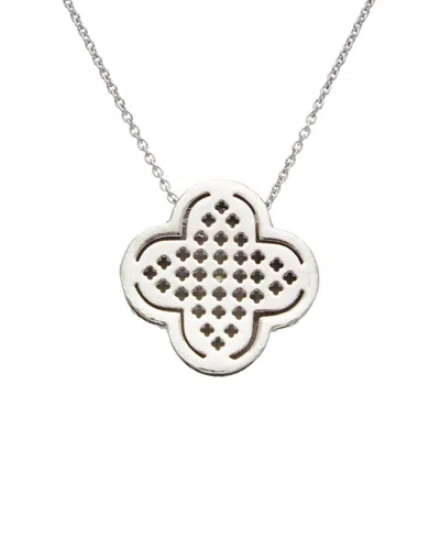 Meshmerise 18k 0.03 Ct. Tw. Diamond Necklace In Metallic