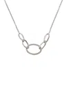Meshmerise 18k Over Silver 0.15 Ct. Tw. Diamond Link Necklace