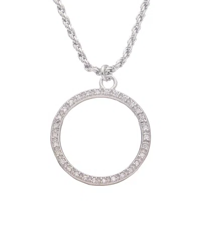 Meshmerise 18k 0.20 Ct. Tw. Diamond Chain Necklace In Metallic