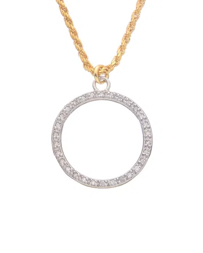 Meshmerise 18k 0.20 Ct. Tw. Diamond Chain Necklace In Multi