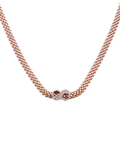 Meshmerise 18k Gold 0.06 Ct. Tw. Diamond Necklace