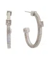 Meshmerise 18k Gold Over Silver 0.06 Ct. Tw. Diamond Earrings
