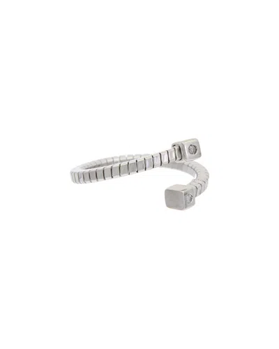 Meshmerise 18k Over Silver 0.04 Ct. Tw. Diamond Ring