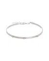 Meshmerise 18k Over Silver 0.05 Ct. Tw. Diamond Bangle