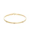 Meshmerise 18k Over Silver 0.05 Ct. Tw. Diamond Bangle