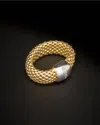 Meshmerise 18k Over Silver 0.05 Ct. Tw. Diamond Mesh Ring
