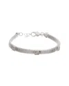 Meshmerise 18k Over Silver 0.06 Ct. Tw. Diamond Bracelet
