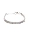 Meshmerise 18k Over Silver 0.06 Ct. Tw. Diamond Bracelet