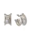 Meshmerise 18k Over Silver 0.08 Ct. Tw. Diamond Earrings