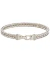 Meshmerise 18k Over Silver Diamond Mesh Bangle