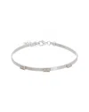 Meshmerise 18k Over Silver 0.10 Ct. Tw. Diamond Bangle