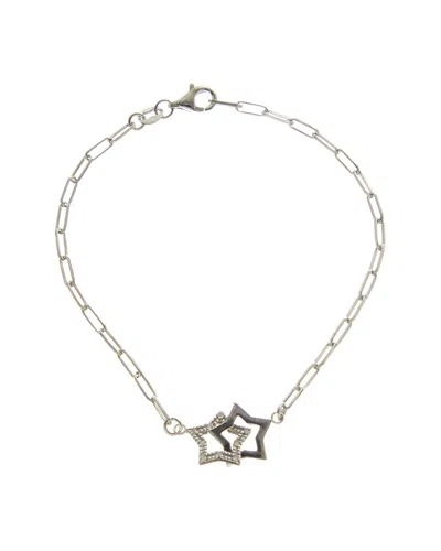 Meshmerise 18k Over Silver 0.10 Ct. Tw. Diamond Bracelet