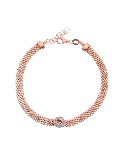 Meshmerise 18k Over Silver 0.10 Ct. Tw. Diamond Bracelet