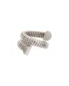 Meshmerise 18k Over Silver 0.10 Ct. Tw. Diamond Ring