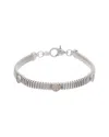Meshmerise 18k Over Silver 0.12 Ct. Tw. Diamond Bracelet