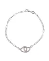 Meshmerise 18k Over Silver 0.12 Ct. Tw. Diamond Bracelet