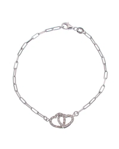 Meshmerise 18k Over Silver 0.12 Ct. Tw. Diamond Bracelet