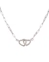 Meshmerise 18k Over Silver 0.12 Ct. Tw. Diamond Necklace