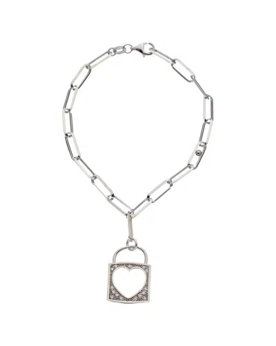 MESHMERISE MESHMERISE 18K OVER SILVER 0.14 CT. TW. DIAMOND BANGLE