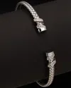 Meshmerise 18k Over Silver 0.15 Ct. Tw. Diamond Bangle Bracelet
