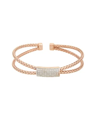 Meshmerise 18k Over Silver 0.15 Ct. Tw. Diamond Bracelet