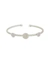 Meshmerise 18k Over Silver 0.15 Ct. Tw. Diamond Bracelet