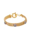 Meshmerise 18k Over Silver 0.15 Ct. Tw. Diamond Bracelet