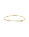 Meshmerise 18k Over Silver 0.15 Ct. Tw. Diamond Cu In Yellow Gold